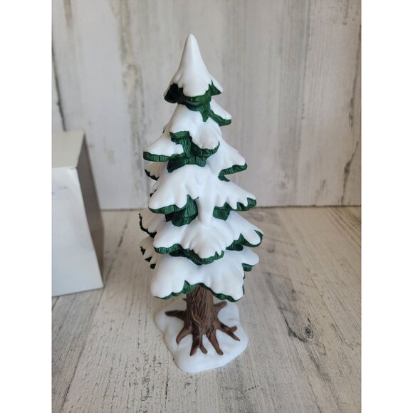 Dept 56 52813 Village porcelain pine large snow accessory xmas - Picture 3 of 8